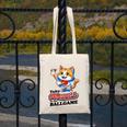 Take Meowt To The Ball Game Tee Slugger Cat Baseball Canvas Tote Bag
