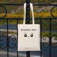 No Baseball Today Minimalist Sad Face Baseball Lover Canvas Tote Bag No Baseball Today Minimalist Sad Face Baseball Lover Canvas Tote Bag