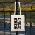 Play Hard Pray Hard Youth Boy Christian Baseball Jesus Canvas Tote Bag Play Hard Pray Hard Youth Boy Christian Baseball Jesus Canvas Tote Bag