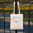 Proud Mom Baseball Player Number 81 Ice Cream Drip Canvas Tote Bag
