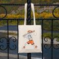 Skeleton Batting Baseball Halloween Canvas Tote Bag