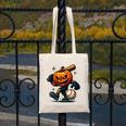 Spooky Halloween Scary Pumpkin Baseball Player Witchy Vibes Canvas Tote Bag Spooky Halloween Scary Pumpkin Baseball Player Witchy Vibes Canvas Tote Bag