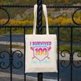I Survived 100 Days Of School Baseball 100th Day Kids Girls Canvas Tote Bag