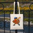 Turkey Baseball Thanksgiving Sports Humor Men Boy Kids Canvas Tote Bag