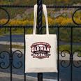 Never Underestimate An Old Man Who Plays Baseball Canvas Tote Bag