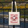 Valentine My Heart Belongs Baseball Lover Boy Men Canvas Tote Bag