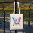 Valentines Baseball Heart Dripping Ice Cream Gen Z Alpha Canvas Tote Bag Valentines Baseball Heart Dripping Ice Cream Gen Z Alpha Canvas Tote Bag