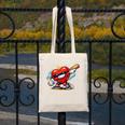 Valentines Day Baseball Dabbing Red Heart Love Boys Canvas Tote Bag Valentines Day Baseball Dabbing Red Heart Love Boys Canvas Tote Bag