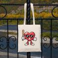 Valentines Day Heart Playing Baseball Boys Men Kids Girls Canvas Tote Bag Valentines Day Heart Playing Baseball Boys Men Kids Girls Canvas Tote Bag