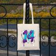 Vintage Baseball 14 Number Canvas Tote Bag Vintage Baseball 14 Number Canvas Tote Bag