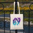 Vintage Baseball 69 Number Canvas Tote Bag