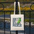 Youth Baseball Catcher Humor Don’t Get In A Pickle Canvas Tote Bag