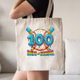 100 Days Of School Baseball Drip Boys 100th Day Of School Canvas Tote Bag