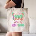 100 Days Of School Baseball Ice Cream Drip 100th Day Player Canvas Tote Bag