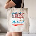 100 Days Of School Boys Baseball Drip 100th Day Dabbing Ball Canvas Tote Bag