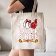 100 Days Of School Cute Bow Baseball Boy Girl Teacher Canvas Tote Bag