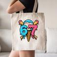 67 Baseball Ice Cream Drip Player Canvas Tote Bag 67 Baseball Ice Cream Drip Player Canvas Tote Bag