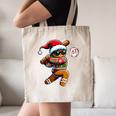 67 Gingerbread Man Playing Baseball Christmas 6 7 Meme Canvas Tote Bag