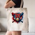 Baseball 12 Year Old Splash Drip 12th Birthday Boy Number 12 Canvas Tote Bag Baseball 12 Year Old Splash Drip 12th Birthday Boy Number 12 Canvas Tote Bag