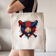 Baseball 8 Year Old Splash Drip 8th Birthday Boy Number 8 Canvas Tote Bag