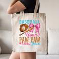 Baseball Or Bows Paw Paw Loves You Gender Reveal Baby Party Canvas Tote Bag Baseball Or Bows Paw Paw Loves You Gender Reveal Baby Party Canvas Tote Bag