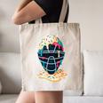 Baseball Catcher Mask Ice Cream Dripping Baseball Boy Youth Canvas Tote Bag