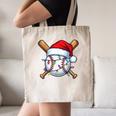 Baseball Christmas Lights Santa Christmas Baseball Player Canvas Tote Bag Baseball Christmas Lights Santa Christmas Baseball Player Canvas Tote Bag