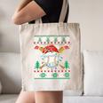 Baseball Christmas Ugly Sweater Santa Sport Men Kids Canvas Tote Bag