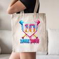 Baseball Drip 10th Birthday Boy Double Digits Ice Cream Drip Canvas Tote Bag