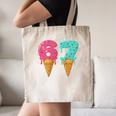Baseball Drip Ice Cream 67 Baseball Canvas Tote Bag