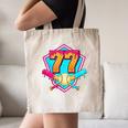 Baseball Drip Jersey Number 77 For Players & 77th Birthday Canvas Tote Bag Baseball Drip Jersey Number 77 For Players & 77th Birthday Canvas Tote Bag