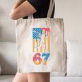 Baseball Drip USA Flag 67 Player 67th Birthday Ice Cream 67 Canvas Tote Bag