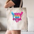 Baseball Ice Cream Drip 100 Days Of School Boys Girls 100th Canvas Tote Bag Baseball Ice Cream Drip 100 Days Of School Boys Girls 100th Canvas Tote Bag