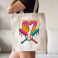 Baseball Ice Cream Drip Number 67 Player 67th Birthday Premium Tri-Blend Canvas Tote Bag Baseball Ice Cream Drip Number 67 Player 67th Birthday Premium Tri-Blend Canvas Tote Bag