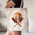 Baseball Ice Cream Drip Style Melting Ice Cream Youth Teen Canvas Tote Bag