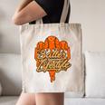 Baseball Lifestyle Home Plate Orange Ice Cream Drip Men Boys Canvas Tote Bag