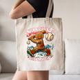 Baseball Player Christmas Gingerbread Smashing Through Snow Canvas Tote Bag