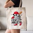 Baseball Skeleton Halloween Playing Canvas Tote Bag Baseball Skeleton Halloween Playing Canvas Tote Bag