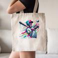 Baseball Skeleton Ice Cream Drip Baseball Boys Youth Canvas Tote Bag