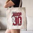 Betty Boop Baseball Logo Jersey With Stars Cute Cartoon Canvas Tote Bag Betty Boop Baseball Logo Jersey With Stars Cute Cartoon Canvas Tote Bag