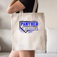 Blue Panther Baseball Home Plate Game Day Mascot Panther Canvas Tote Bag
