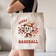 Boys & Women Men Baseball Valentine With Hearts Sporty Love Canvas Tote Bag Boys & Women Men Baseball Valentine With Hearts Sporty Love Canvas Tote Bag