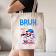 Bruh I'm 7 Baseball Ice Cream Drip It's My 7th Birthday Canvas Tote Bag
