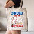 Bruh It's My 2nd Birthday Boy Baseball Themed Party Canvas Tote Bag Bruh It's My 2nd Birthday Boy Baseball Themed Party Canvas Tote Bag