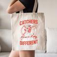 Catchers Are Built Different Baseball Catcher Canvas Tote Bag