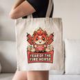 Chinese New Year 2026 Fire Horse Celebration Raglan Baseball Tee Canvas Tote Bag