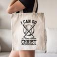Christian Baseball Philippians 4 Canvas Tote Bag