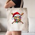Christmas Baseball Pajama Santa For Men Boys Girls Kids Xmas Canvas Tote Bag
