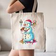 Christmas Baseball Snowman Drip For Boys Men Girls Women Canvas Tote Bag