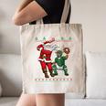 Christmas Santa Baseball Ugly Sweater Canvas Tote Bag
